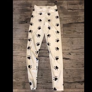 Paw print leggings